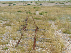 
The remains of line 3, Dungeness fish tramway, June 2013